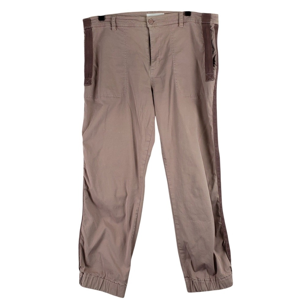 Anthropologie Jogger Pants Women 14 Mauve Pink Gorpcore Utility Casual